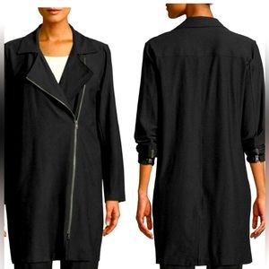 Eilleen fisher stretch crepe Moto style jacket large
